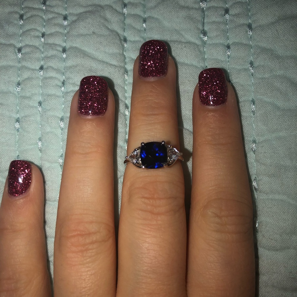 Sapphire ring.